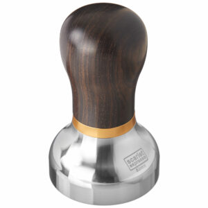 Scarlet Espresso Grande Flat Tamper 58 mm for Perfect Extraction for Sieve Carrier Machines Black 