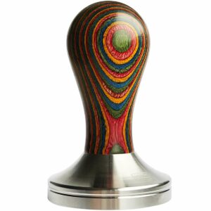 Scarlet espresso distributor tamper 58 mm for perfect extraction in portafilter machines brown 